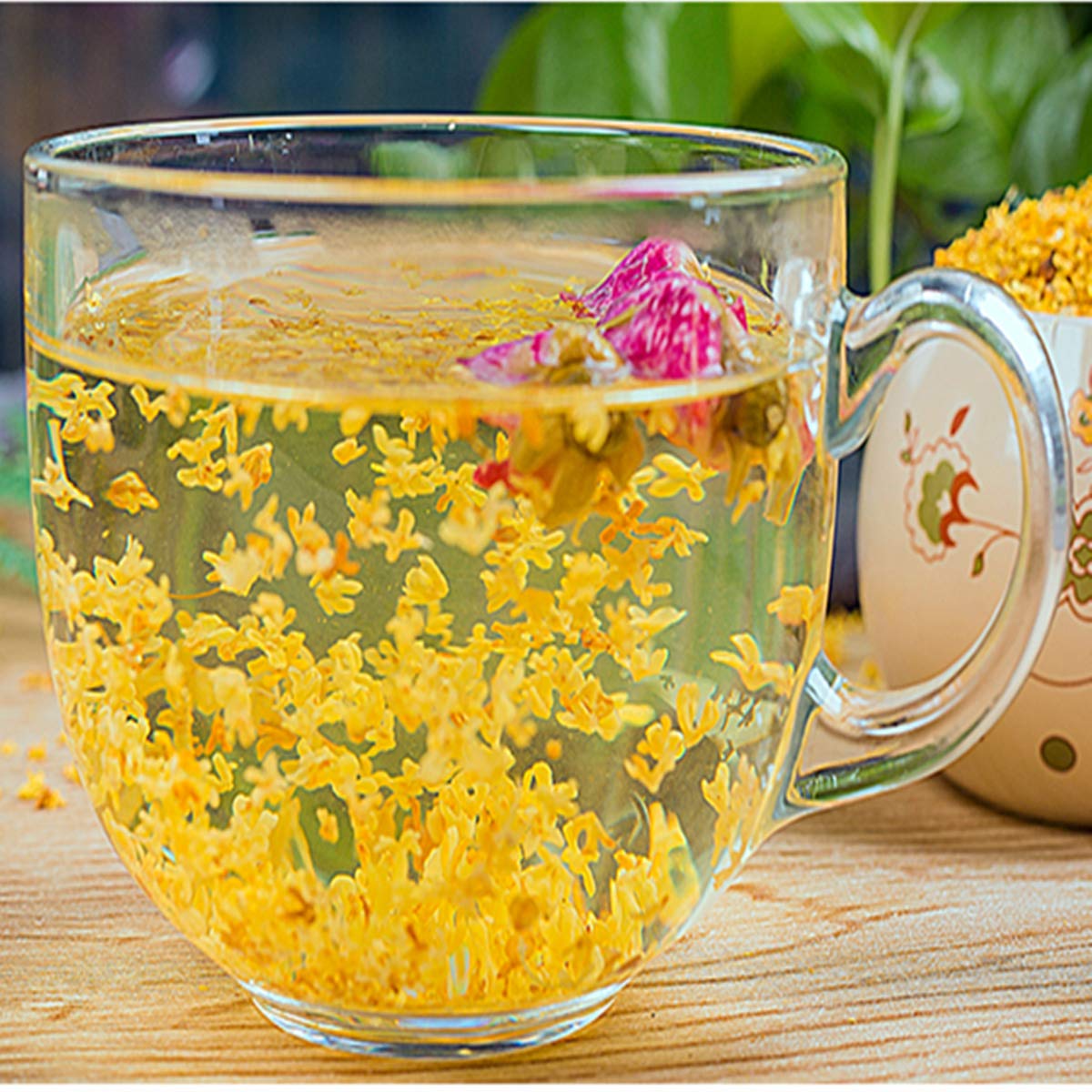 Tisane Thé vert Thé aux fleurs d'Osmanthus doux Fleur naturelle Flos Floraison (500g)