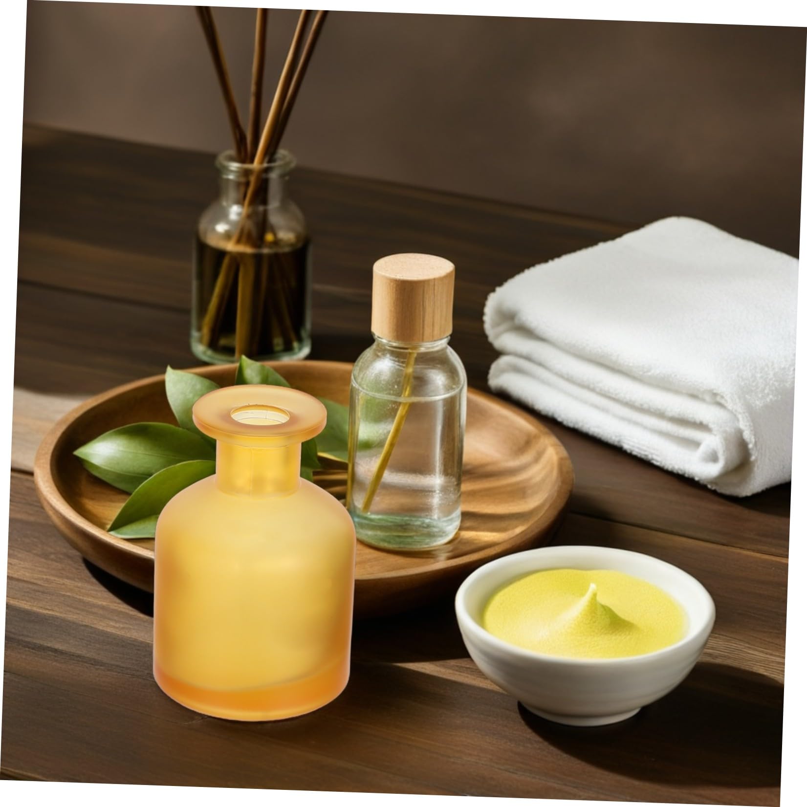 Luxshiny 3 Pezzi Diffusore Decorativo e in di Essenziali Oli Cilindrico da Vetro 130ml Riutilizzabile, Raffinato Bastoncini Profumati Senza Fiamma per Ufficio e Soggiorno