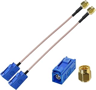 SMA to Fakra C Cable RG316 SMA Male to Fakra C Female Coaxial Cable TUOLNK 6inch (15cm) WiFi Antenna Assembly Extension Cable for Vehicle WiFi Radios Security System Pigtail Cable 2 Pack
