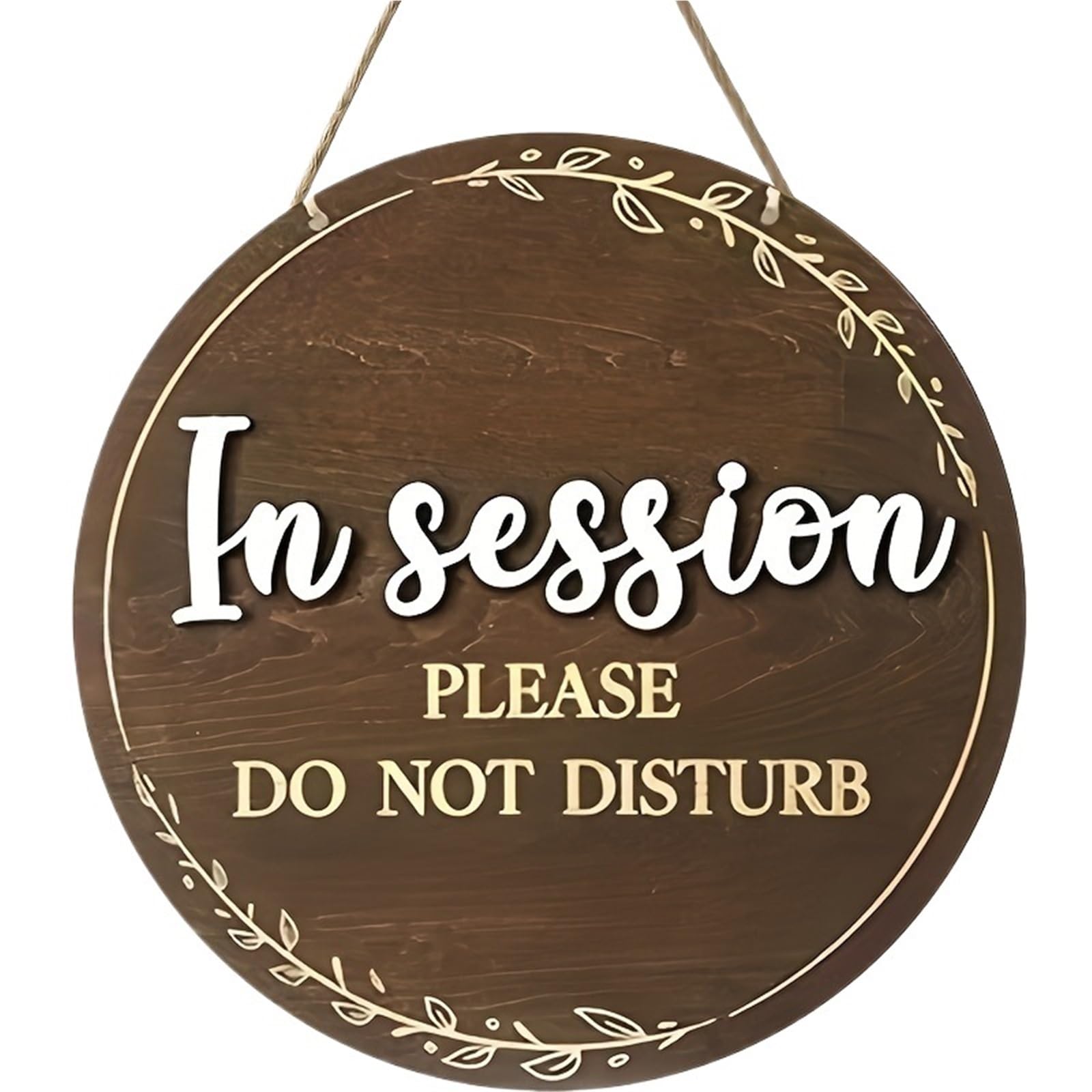 Door Handle Hanging Sign Please Do Not Disturb Door Sign Offices "Welcome, Knock" Design(30x30)