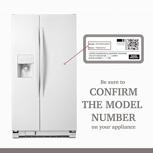 Miniatura 5 de Parts Master Repuesto para válvula de agua para refrigerador GEHotpointKenmore - WR57X10033, PS304375, AP3189335 - Compatibilidad de piezas GE -