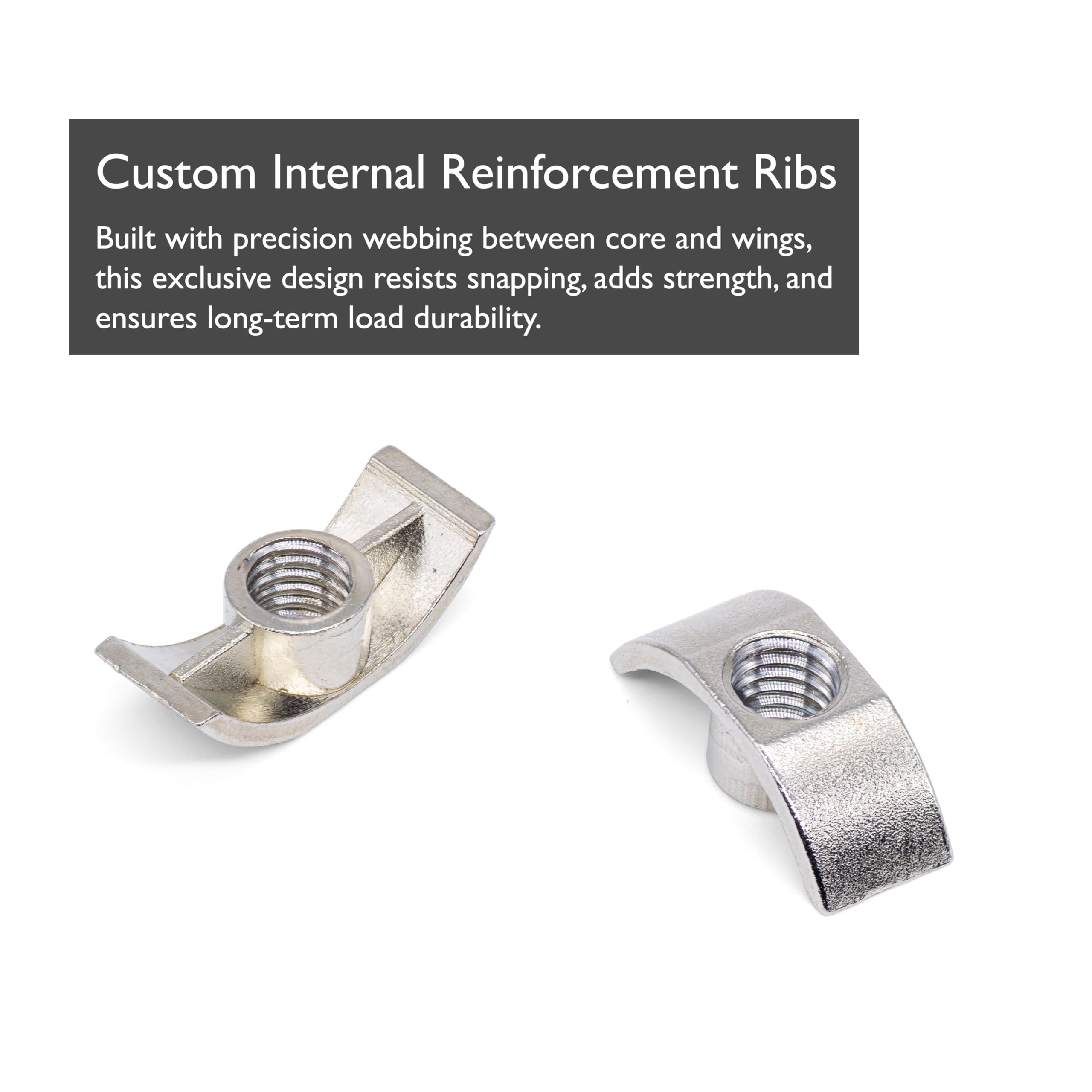H-BOLT M6 Furniture Bolt With M6 Lunar Nut Set (4, 75mm Bolts + Nuts) - Image 3