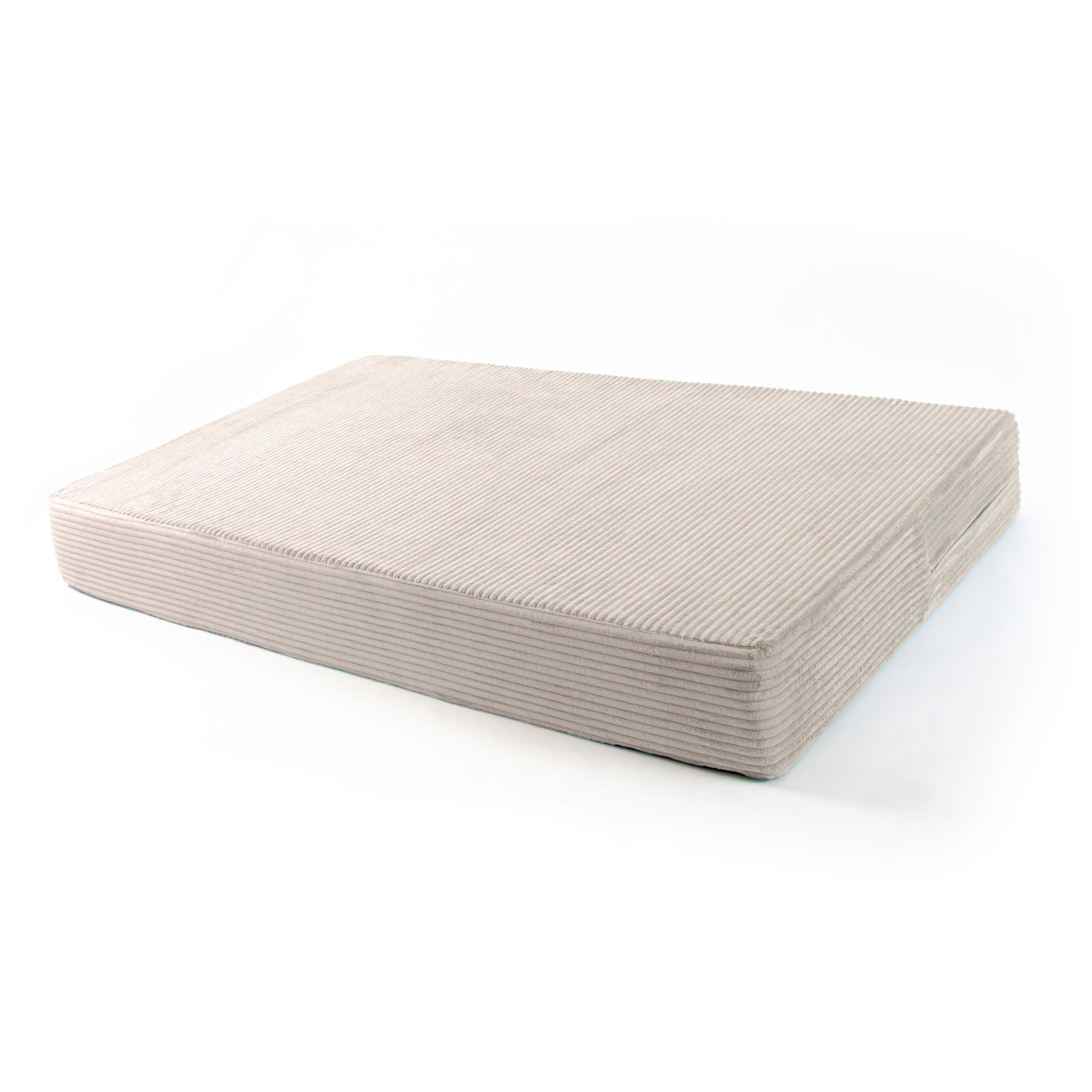 POKAR Euro Pallet Seating Set of 2: 1x seat cushion 120x80cm + 1x back cushion 120x40cm, cold foam, removable covers, Home Garden Furniture DIY, indoor outdoor pillow, without pallets, Beige — view 306