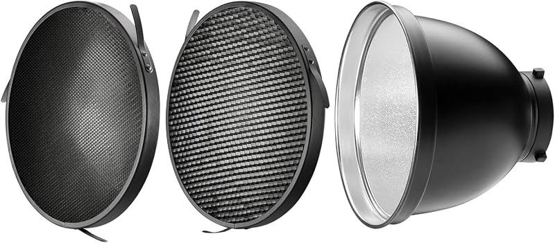 Westcott 70-Degree Wide Reflector with Honeycomb Grids (Compatible with FJ400, Godox, and Bowens Mount) | Honeycomb Grids (Compatible with FJ400, Bowens Mount)