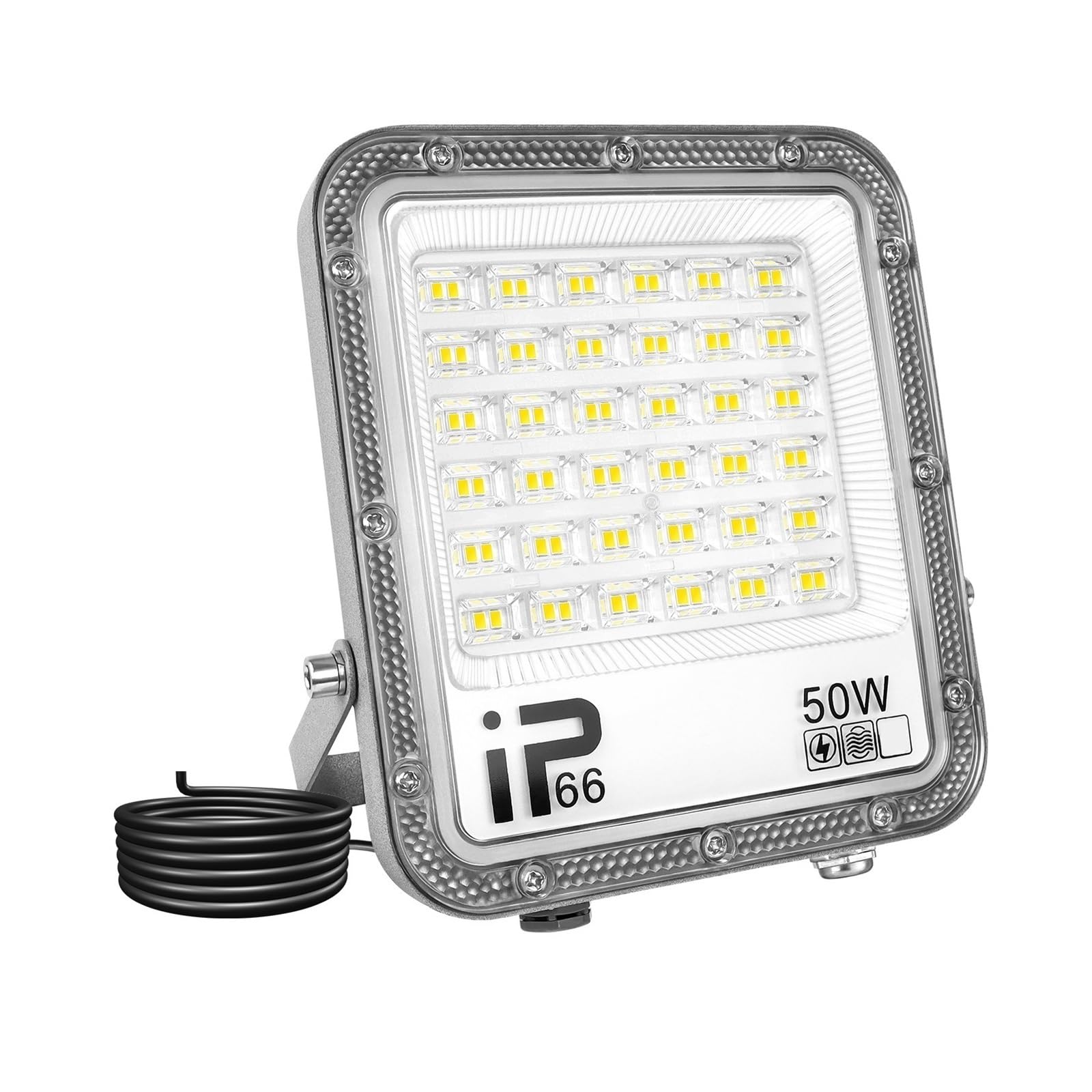 30W 50W 100W 150W 200W 300W 400W LED Światło Halogenowe Reflektor Street Garden Kinkiet Oświetlenie Zewnętrzne IP66 Super Jasne OszczęDzanie Energii(50W)