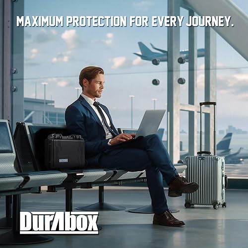 Miniatura 6 de Durabox Estuche Resistente a Todas Las Condiciones Climáticas 10 x 9 x 5 - Estuche de Viaje con Carcasa Rígida Aprobada por la TSA con Espuma