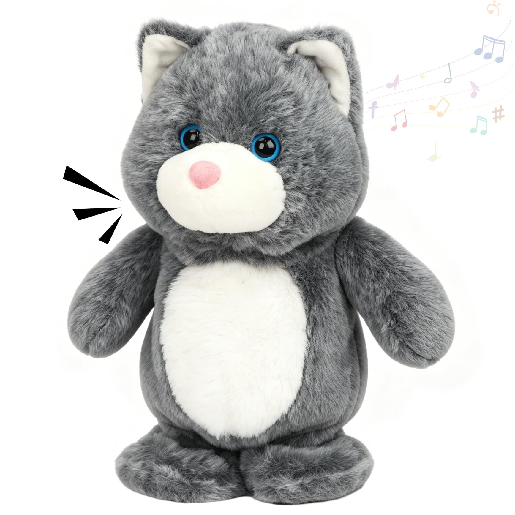 Amazon.com: Hopearl Talking Singing Cat Repeats What You Say Kitty