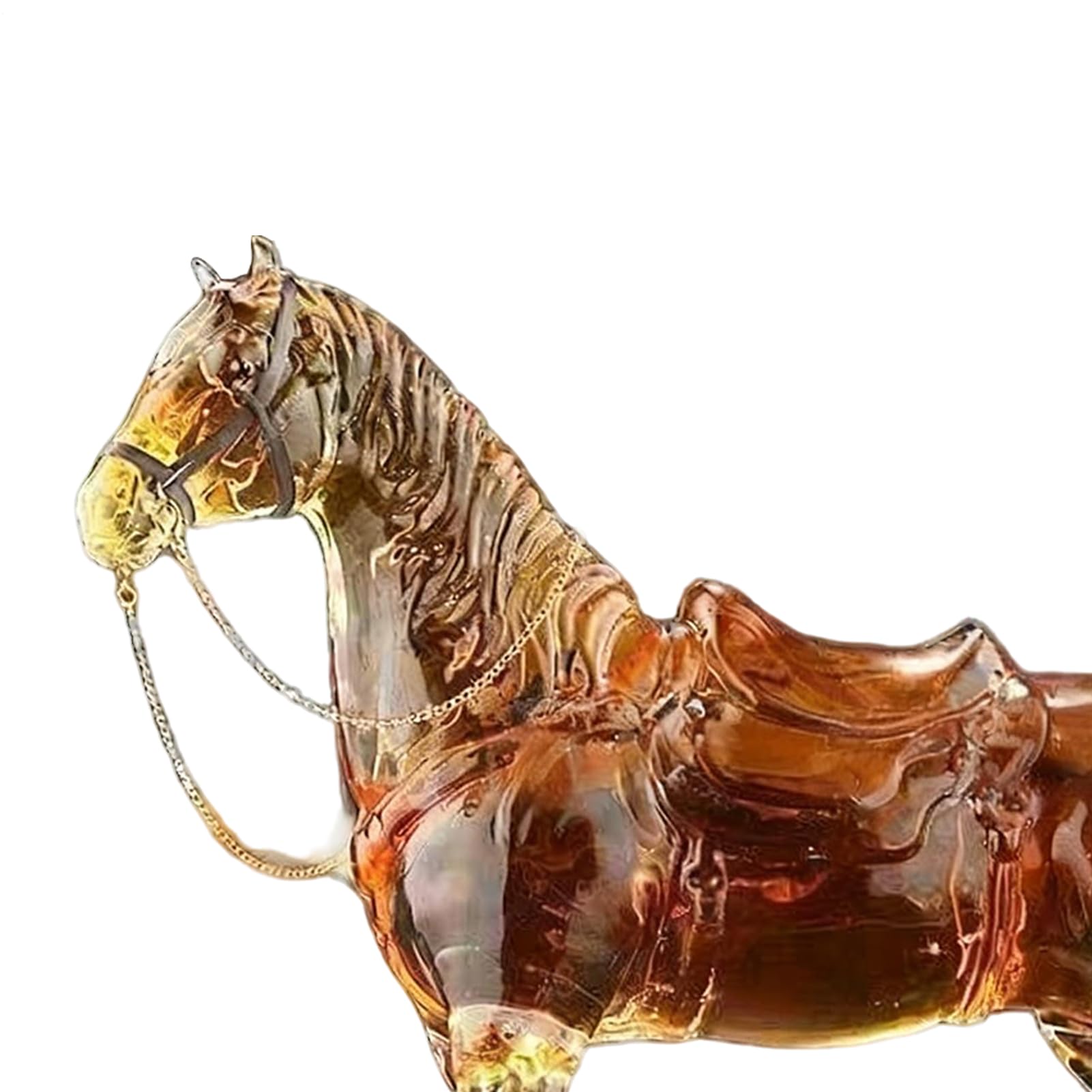 Dispenser per whisky a forma di cavallo, bottiglia di a forma di cavallo, dispenser personalizzato per liquori, contenitore trasparente per vino, decanter per cocktail bar, bevande