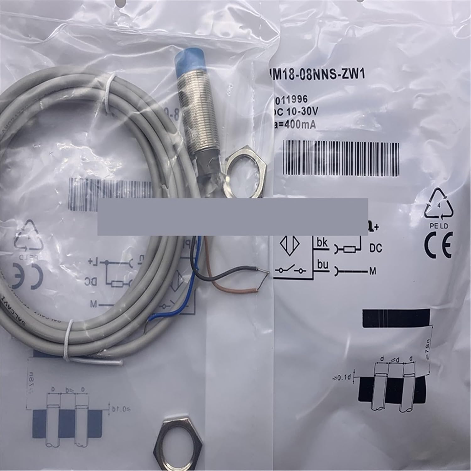 1pcs Sensor IM18-08NNS-ZW1 IM18-08NPS-ZW1 IM30-15NNS-ZW1 IM30-15NPS-ZW1 IM30-15NDS-ZW1(Im18-08nps-zw1)