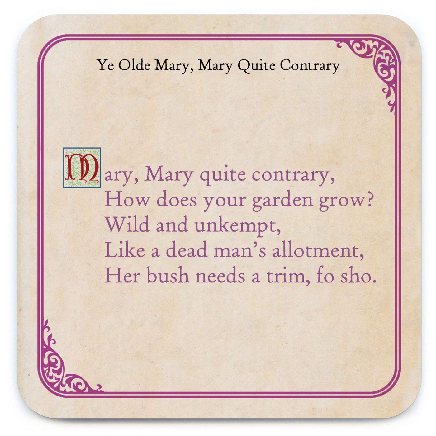 Brainbox Candy Beige Mary Mary Coaster
