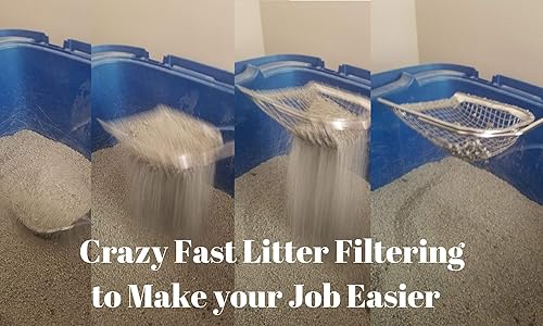 Miniatura 9 de Sand Dipper Cuchara de arena de metal para gatos, mango largo, para caja de arena (41 pulgadas), cuchara de arena de acero inoxidable resistente