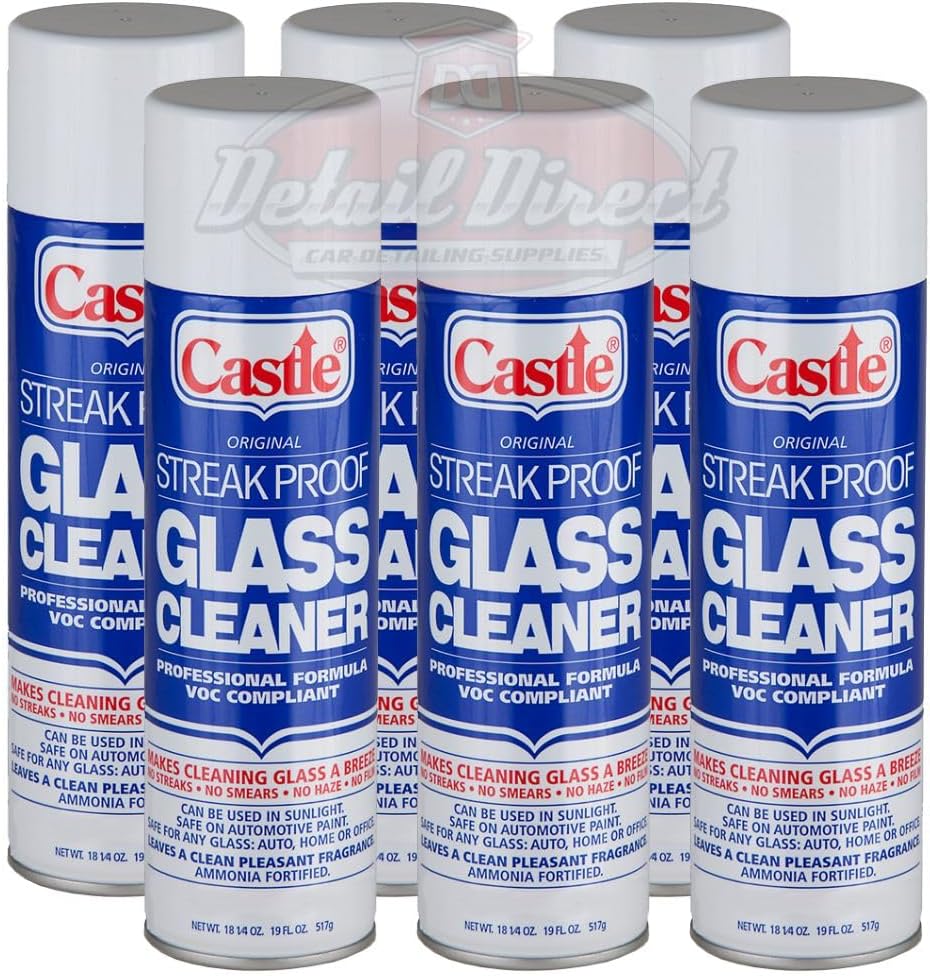 Castle Streak Proof Glass Cleaner (6 Pack)