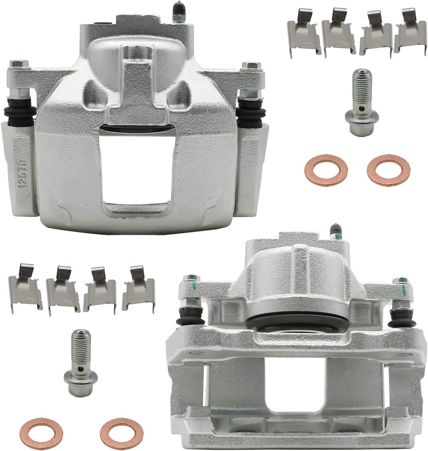 Chefull 18-B5484 18-B5485 Front Brake Calipers w/Bracket Fits for 2013-2016 Chrysler Town Country 2013-2016 Dodge Grand Caravan 2013-2017 Jeep Wrangler 2013-2015 Ram C/V 2013 2014 Volkswagen Routan