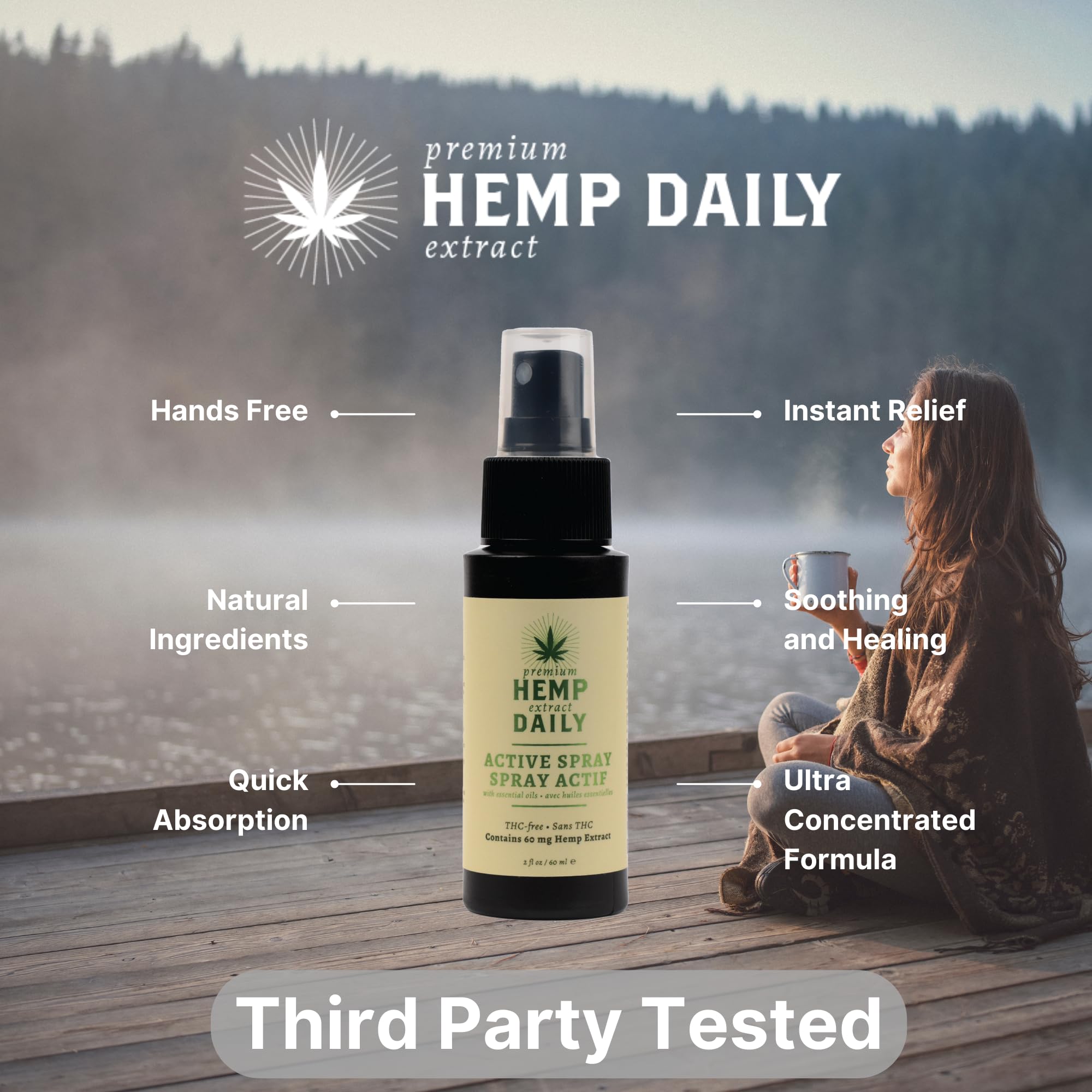 Amazon.com : Hemp Daily Active Spray | Hemp Spray with Essential