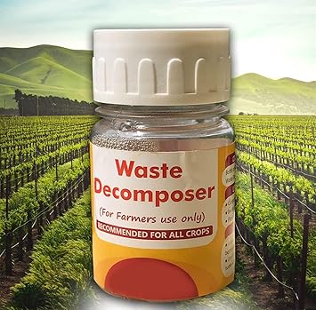 Ankur Organics Waste Decomposer for Agricultural Purpose (Pack of 20 Bottles) | Organic Waste Decomposer for Farming and Gardening | Compost Maker | Compost Accelerator, Liquid