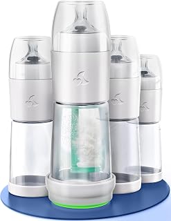 Set of 1 – Baby Night Bottle with Bottle Warmer – Baby Bottle with Integrated Formula Dispenser for Stress-Free Night Feedings (1 Bottle per Night)
