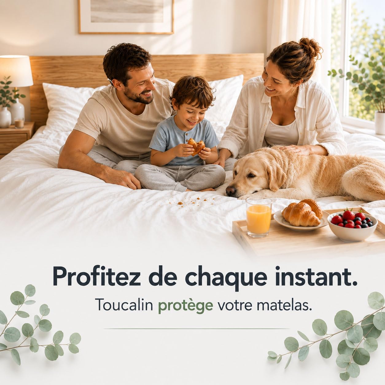 Coprimaterasso impermeabile 90 x 190/200 Toucalin – Tencel Traspirante