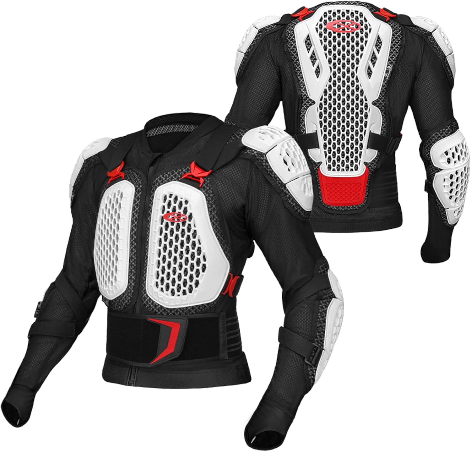 Motorcycle Armor Men,Motocross Jacket Protective Gear Mesh Full Body Chest Protection Motorcycle Back Armor for Racing ATV UTV
