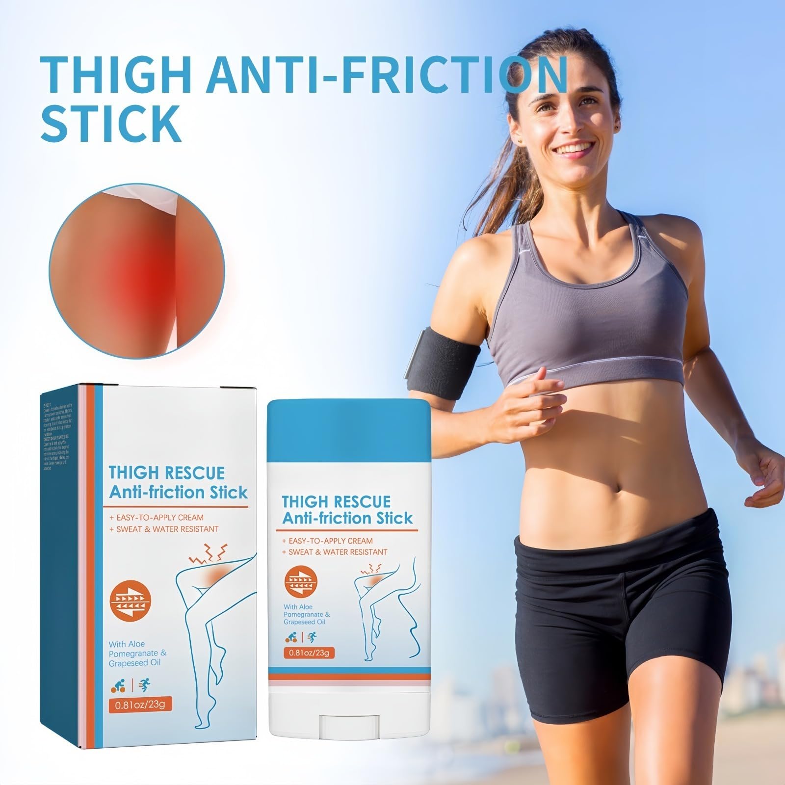 Anti-friction Protection Crème, Stick Anti Frottement Cuisse,Bâton Anti-frottement
