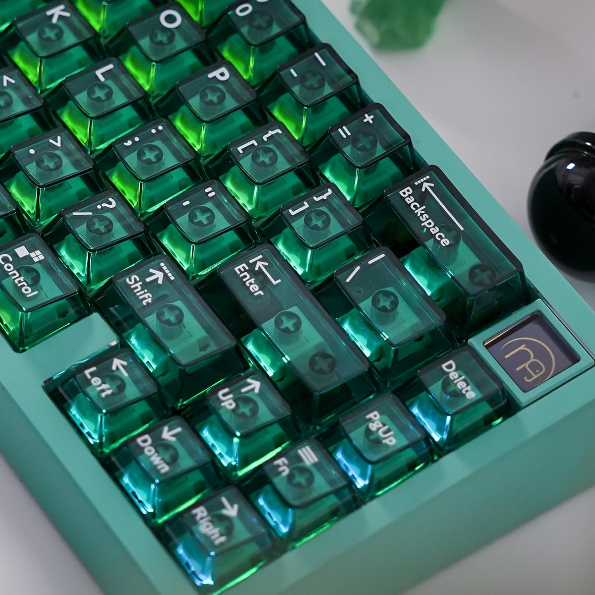 Amazon.co.jp: mintCaps クリスタルクリアキーボードキーキャップ 透明