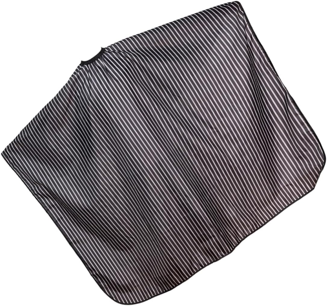 Waterproof and Oil-resistant Hairdressing Gown for Adults with Minimalist Striped Design, Professional Cloth Salon Cape for Beauty Treatments and Hair Styling