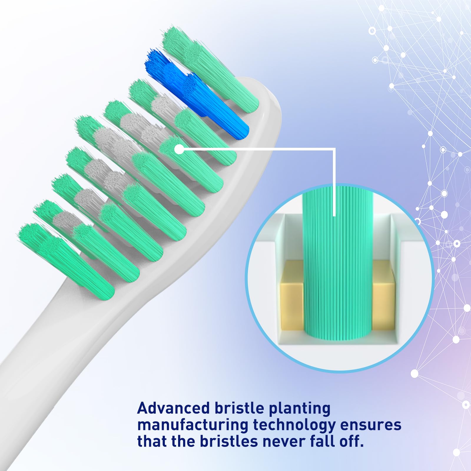 Cabezales de repuesto para cepillo de dientes Philips Sonicare E-Series HX7022/66 HX7023/30, se adapta a Essence, Elite, Advance, CleanCare y otros modelos de cepillo de dientes eléctrico Sonic Care