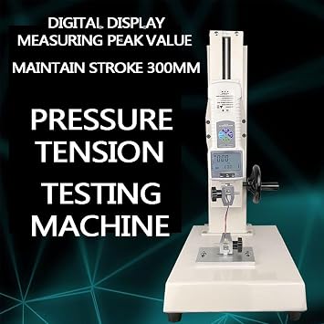 Push Pull Gauge Test Stand, Digital Force Tester 10N-1000N, Hand Wheel Operated Manual Test Stand with Output Function for Lab Tension Testing