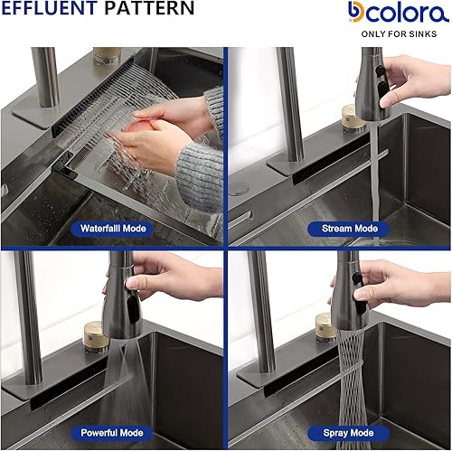 Miniatura 5 de Dcolora DC-T7756 - Fregadero de preparación de cocina de 21 pulgadas, de calibre 16, de acero inoxidable, montaje superior, fregadero de barra