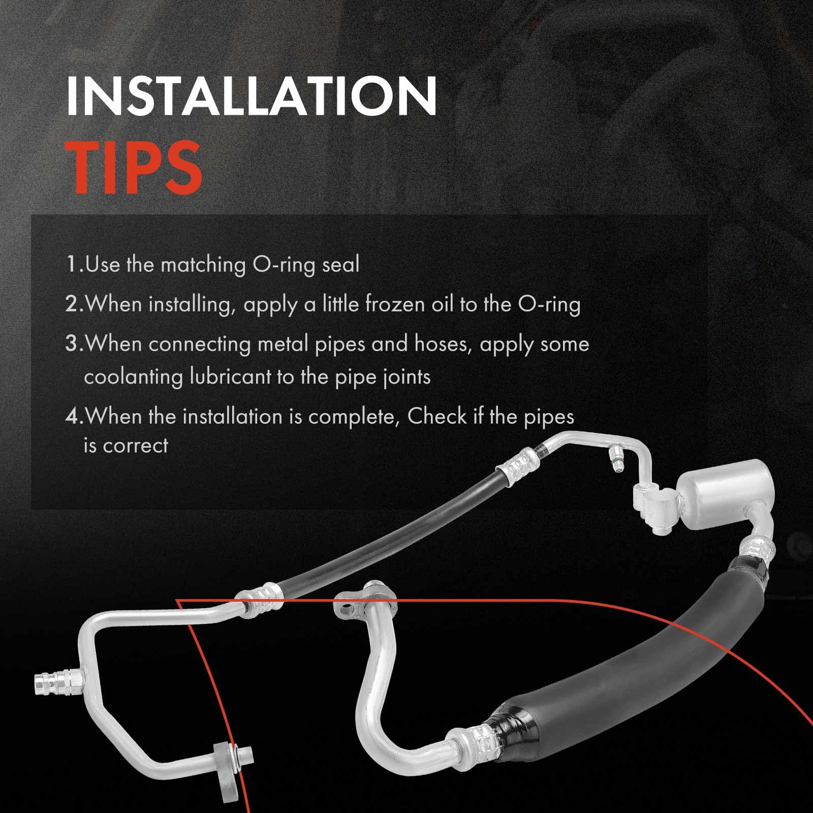 A/C Suction Line Hose Assembly UAC HA 112081C 711307416813