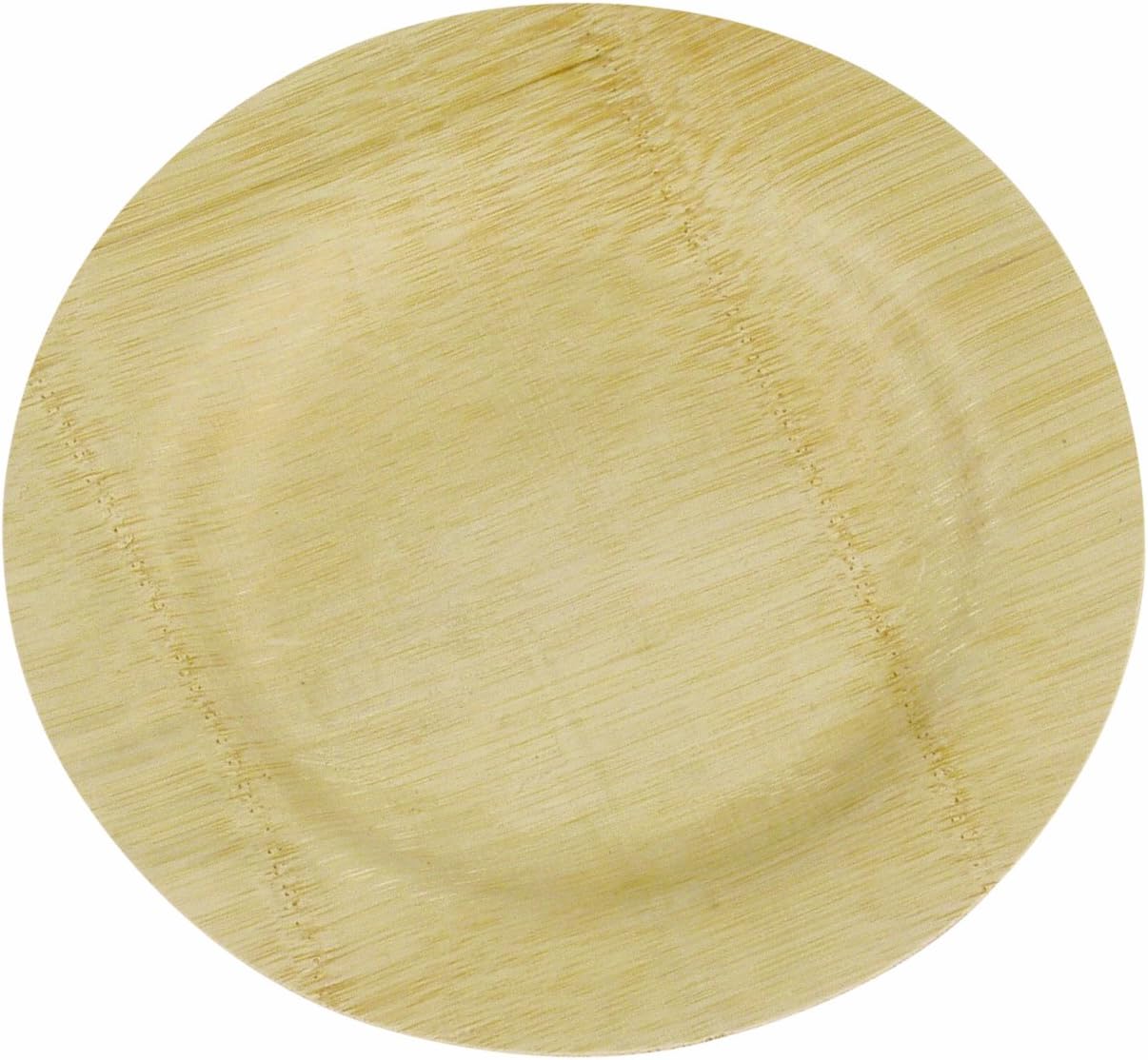 Amazon Island Bamboo 7Inch Disposable Bamboo Plates, 10Count Bag by