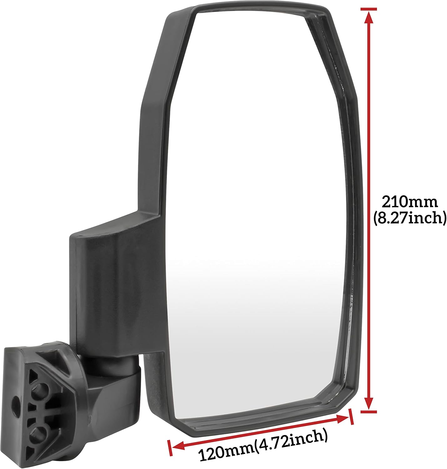 SAUTVS Adjustable Folding Side Rear View Mirrors for Teryx KRX 1000, High-Definition Convex Premium Side Mirrors for Kawasaki Teryx KRX KRX4 1000 2020-2025 Accessories (2PCS)