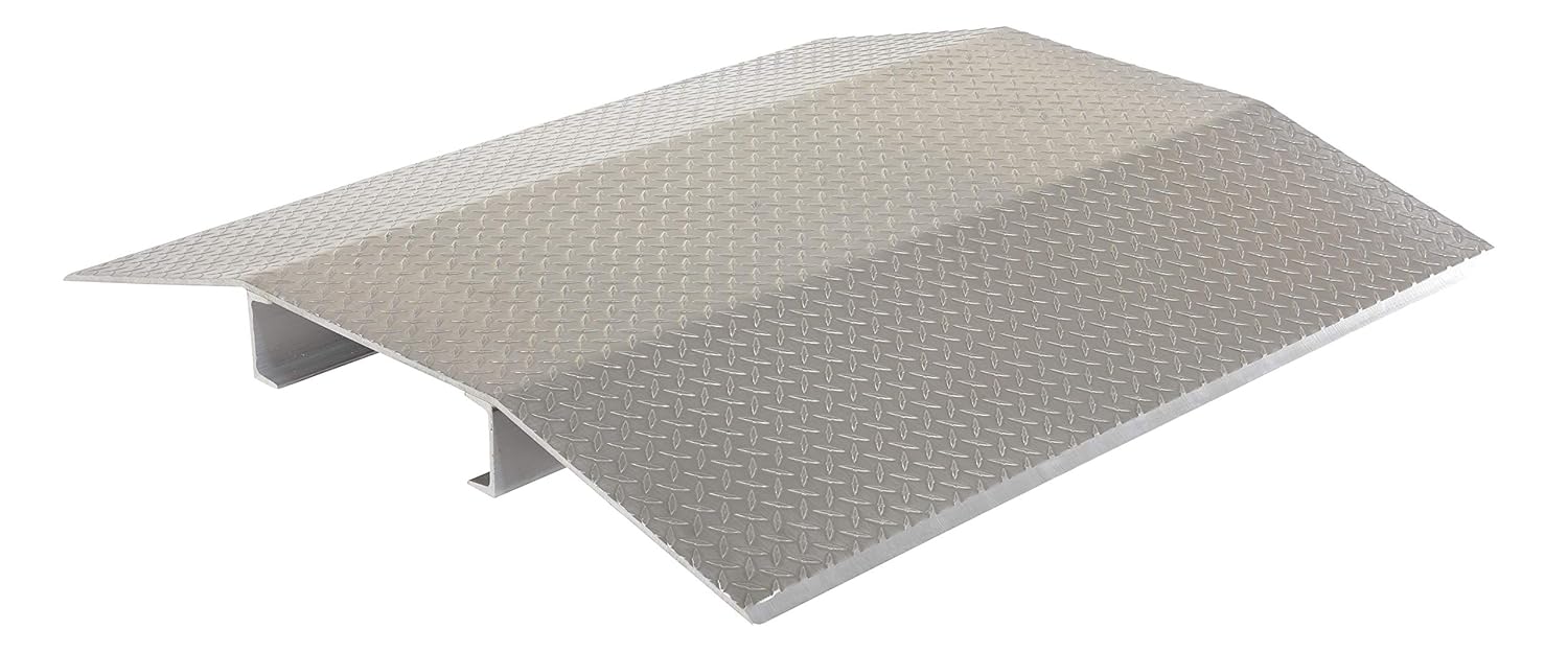 Vestil FHCR-48-44-12-4H Fabricated Aluminum Hose and Cable Crossovers 48 in. x 44 in. 2000 Lb. Capacity Silver