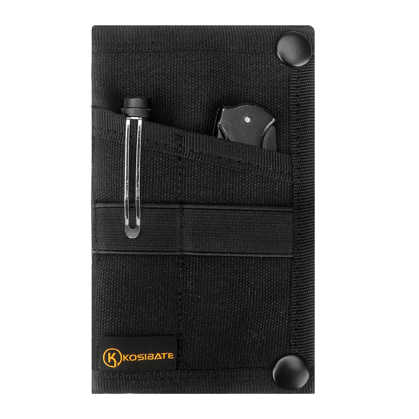 EDC Pouch, EDC Organizer, Tool Pouch for Knife/Flashlight/Tactical Pen/Card-Men's Slim Pocket Organizer for Daily Carry