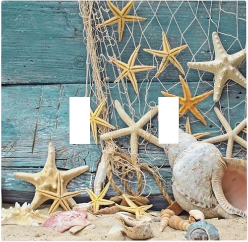 Vista 565 de Placa de pared con interruptor de luz de doble interruptor de pared para niños, diseño de dinosaurio, galaxia, espacio exterior, planeta, nebulosa