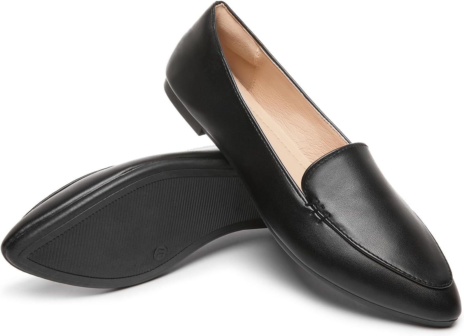 Loafers for Women Flats Shoes Women Pointed Toe Dress Shoes Comfortable Memory Foam Penny Loafers Slip On Shoes