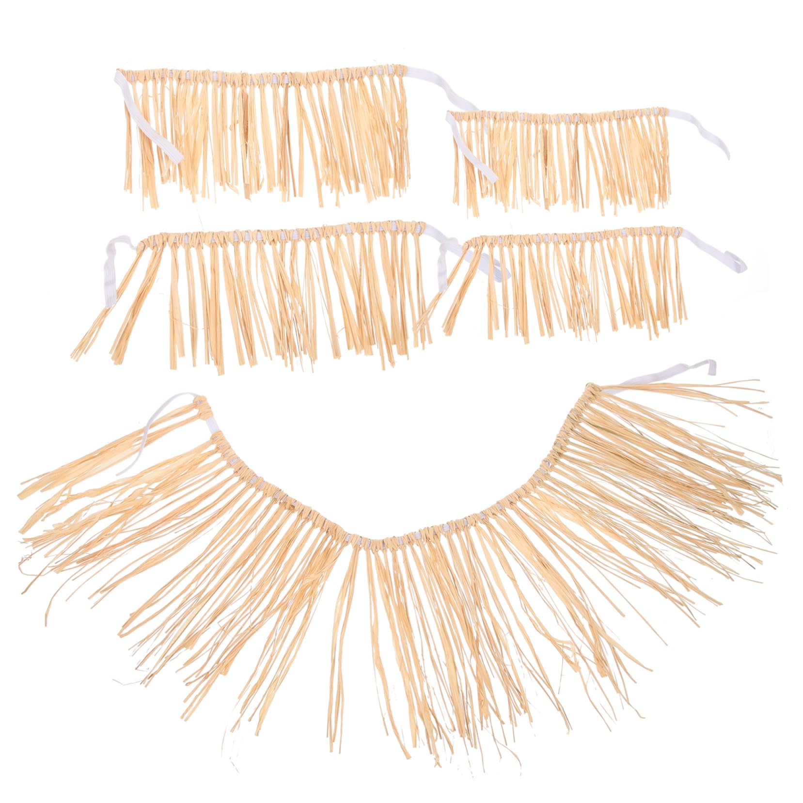 STOBAZA Skirt Raffia Material for Women Men Adults Hawaiian Costume Party Decorations