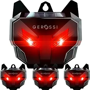 Solar Nocturnal Animal Repeller 4 Pack - Effective Repellent Device for Coyote, Deer, Fox, Raccoon, Skunk - Powerful Outdoor Coyote Deterrent - Predator Lights for Chicken Coop, Farm, Yard, Garden