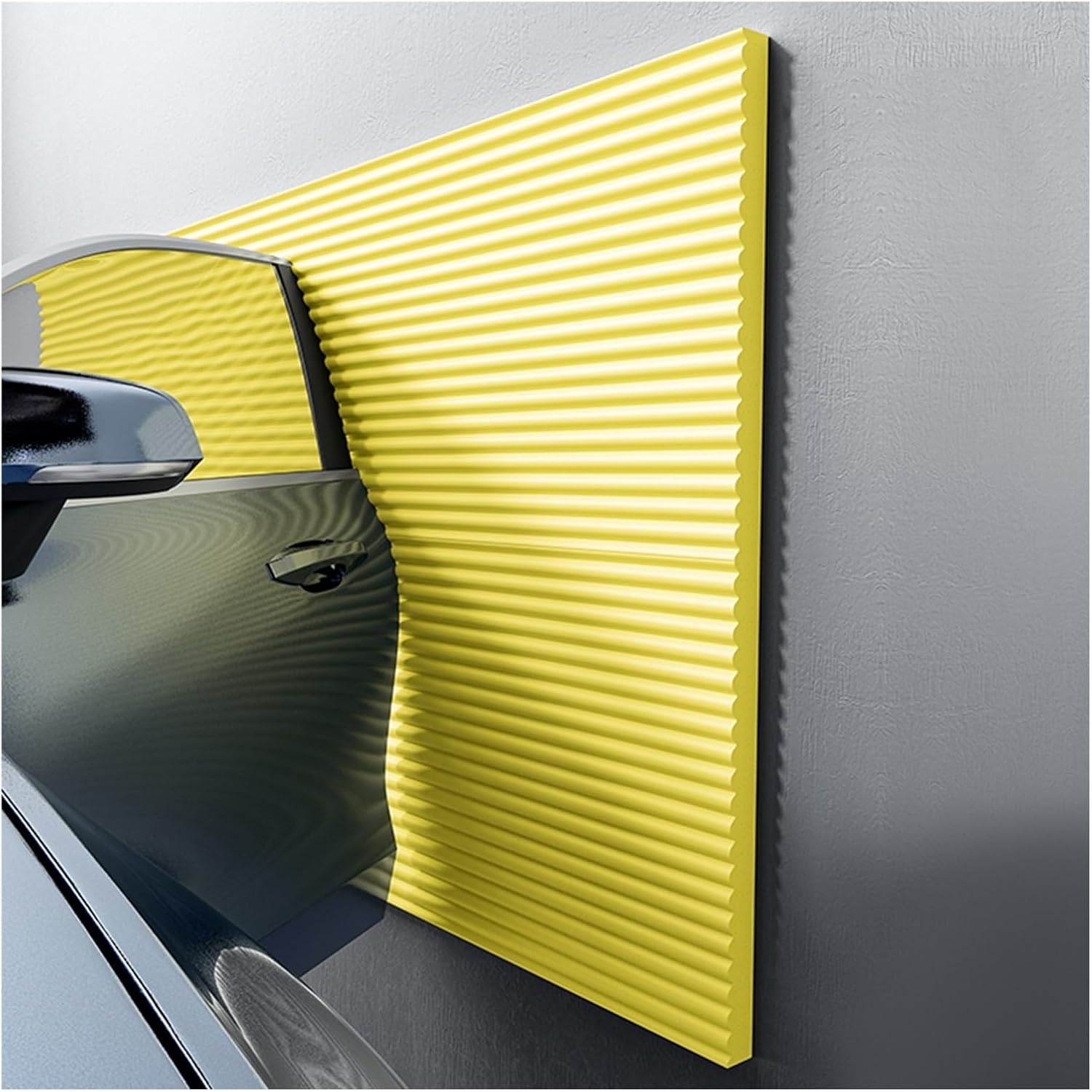 Extra Wide Garage Wall Protector - Soft Foam Bumper Safety Guards for Corners & Edges, Impact Resistant Padding for Furniture, Fireplaces, Stairs & Parking Areas