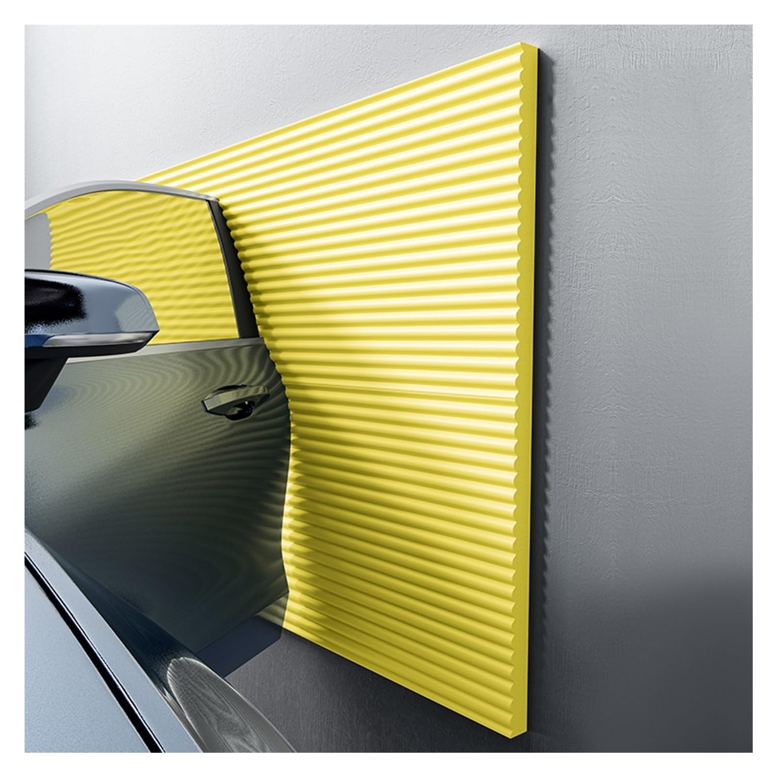 XPLKQXE Protector Columnas Garaje, Protector Garaje Pared, Protector Puertas Y Paragolpes Coche, Protectores Esquinas Y Bordes, Suave Protectores para Bordes (Color : Amarillo, Tamaño : 16.4ft/5m)