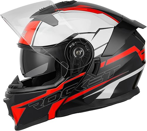 Miniatura 6 de Cascos Modulares de Motocicleta de Cara Completa Abatibles para Motocicleta de Calle Casco de Motocicleta para Adulto Unisex Modelo 912