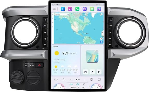 13 Inch Car Radio for Toyota Tacoma 2016-2023 | T-style Car Stereo Head Unit Replacement with Wireless CarPlay/Android Auto, Fast Boot, Upgraded DSP & EQ, 4G LTE, 8+128GB