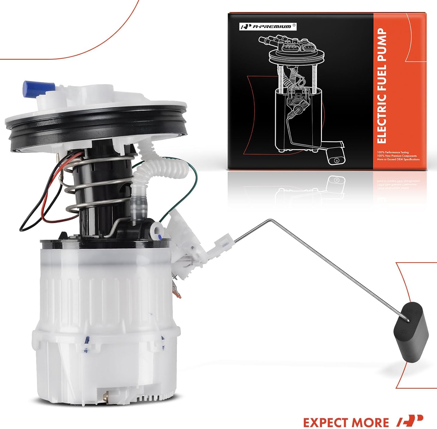 A-Premium 4 Pins Electric Fuel Pump Module Assembly with Sending Unit Compatible with Mazda 3 2004-2009, 3 Sport 2009, 2.0L 2.3L, Gas, Only for Federal Emissions