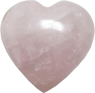 Rose Quartz Heart Soft Pink Stone 3.25-3.5 inch