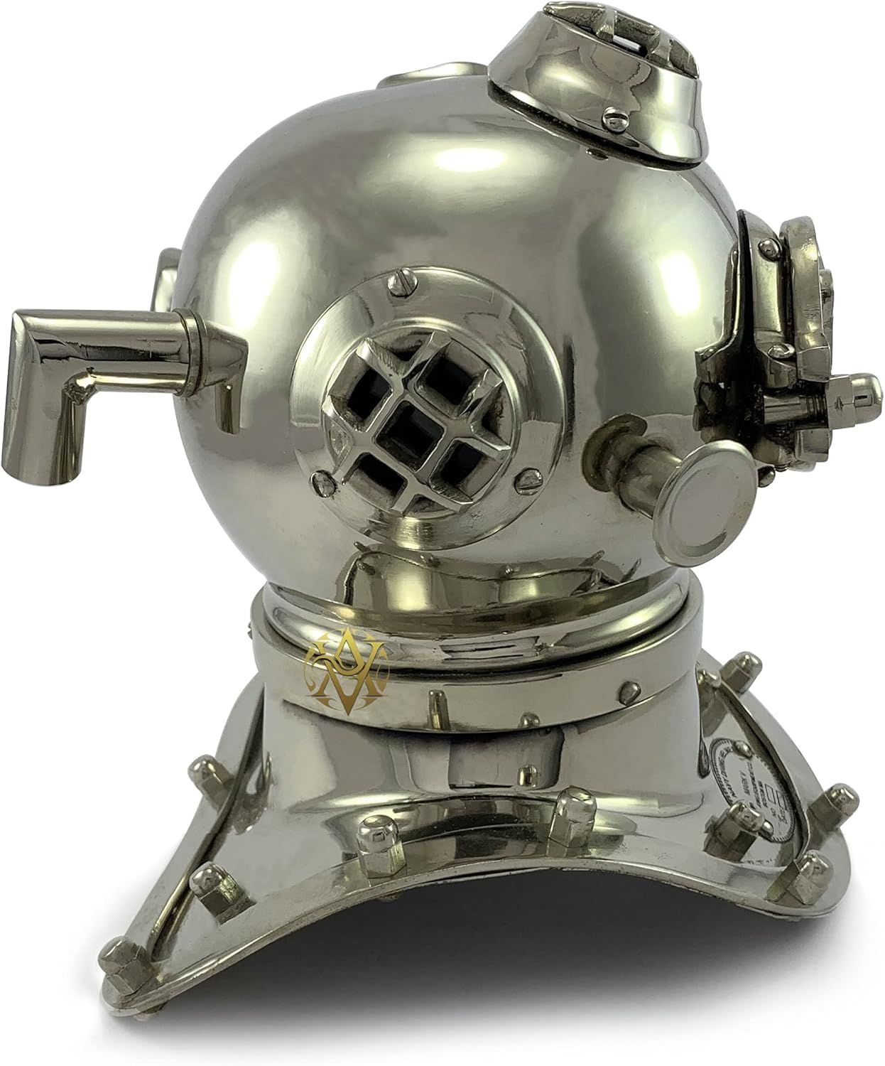 Scuba Divers Diving Helmet Military Marine Helmet Replica Model Or Original Chrome Finish Table Top/Desk Top Home | Office | Library Decorative Gift