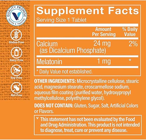 Miniatura 2 de The Vitamin Shoppe Melatonina 120 Tabletas