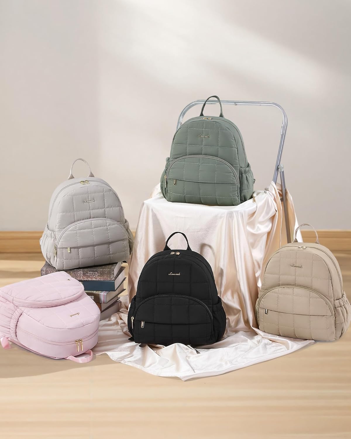 LOVEVOOK Small Backpack Purse for Women, Mini Puffer Backpack with Anti-theft Pocket, Lightweight Quilted Casual Daypack for Daily Work & Travel - Image 7