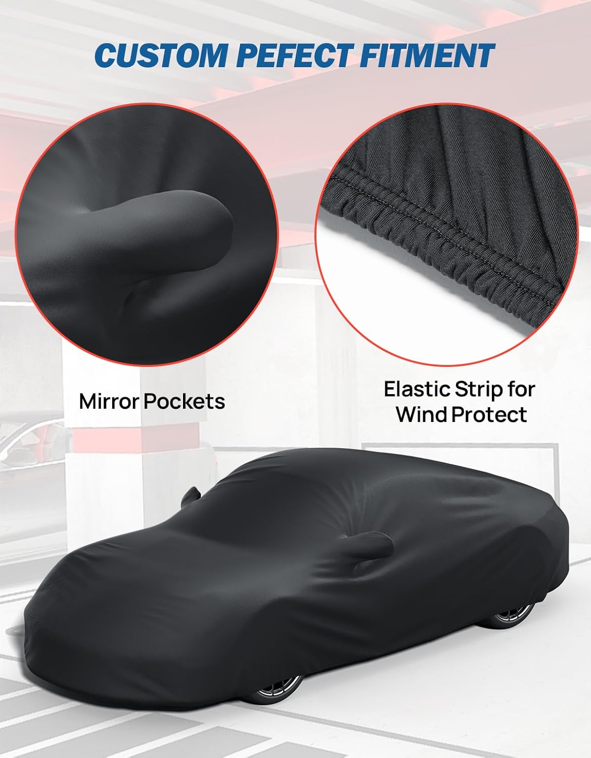 JOYTUTUS Indoor Car Cover Compatible with 1999-2026 Porsche 911 & 718 (Not for High Wing), Soft Stretch Satin Material, Dust Protection