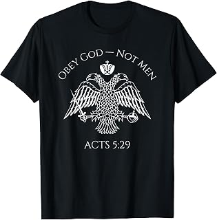 Eastern Orthodox Christian Byzantine Eagle Christian Freedom T-Shirt
