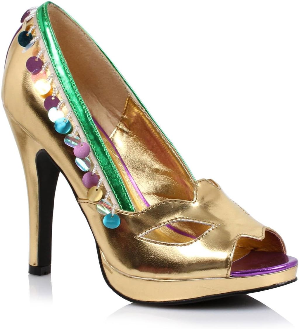Ellie Shoes Women's Masquerade Pump, Gold, 12