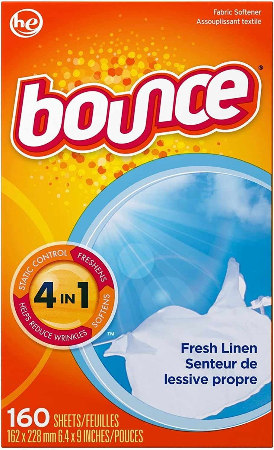 Bounce Fabric Softener Sheets, 160 Count
